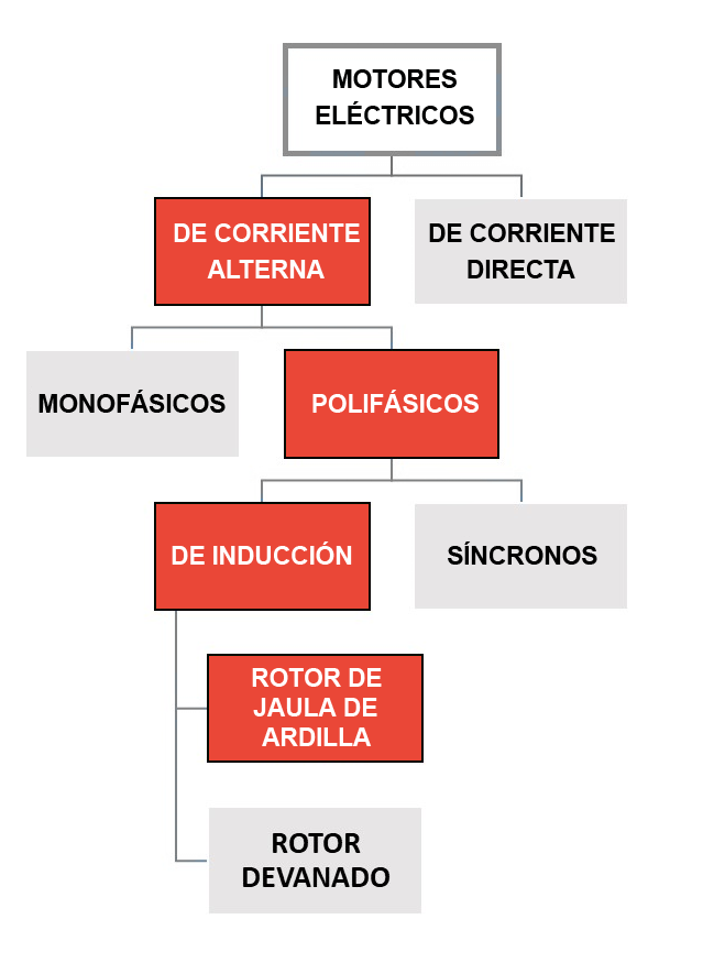 Figura 1: Clasificación general de los motores eléctricos.