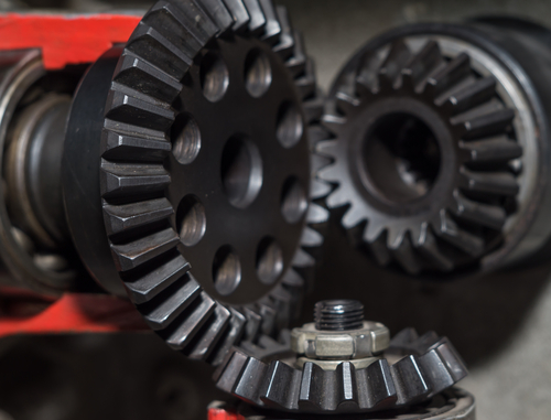 Figure 2. Gear train with bevel gears