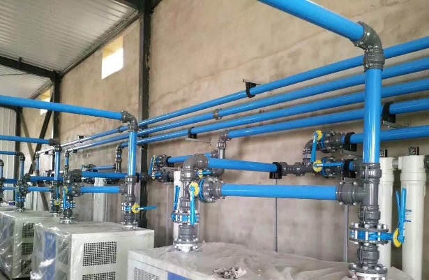 Plant piping segmented by area; critical accessories registered separately when needed.