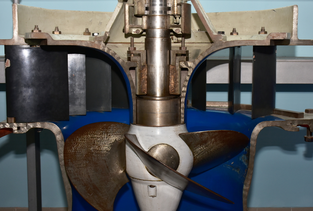 Figure 1: Kaplan turbine inside view.