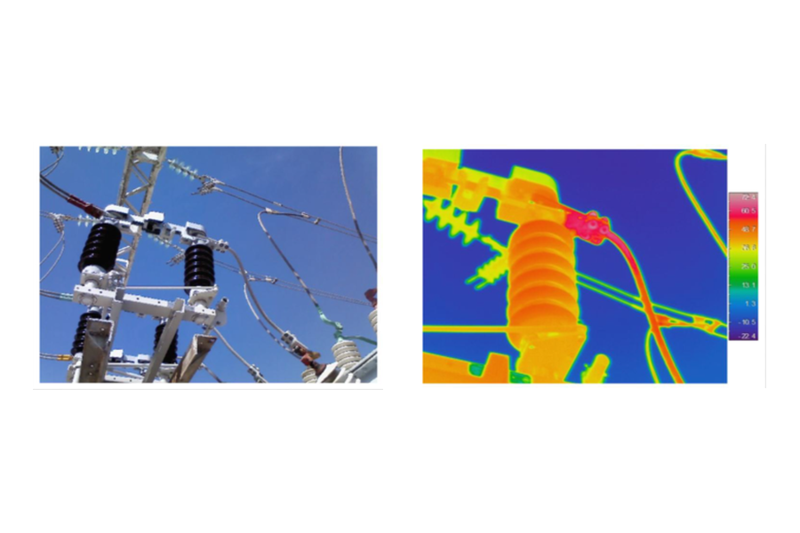 Poor connection due to corrosion of the connector screws, which caused partial loosening of the joint and oxidation of the contact surfaces. Reference: Thermograph Level II, Román Castañeda.