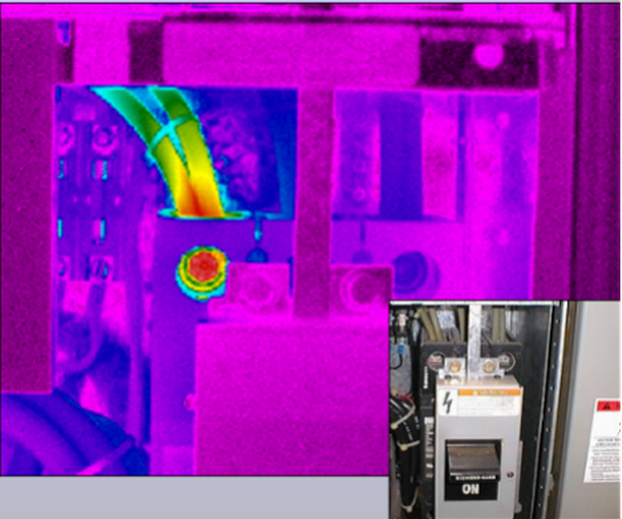 The hottest zone is the one with the highest resistance, which can occur due to oxidation, looseness, or incorrect components. Reference: R. Wayne Ruddock, Advanced Infrared Resources.