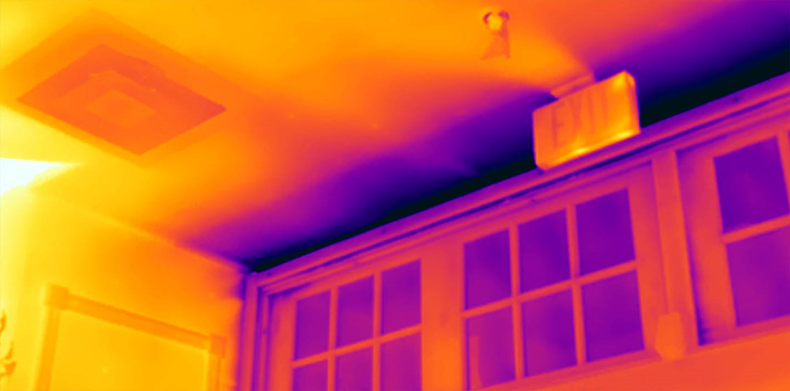 Energy audit using infrared thermography. Source: Teledyne FLIR LLC.