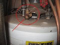 Figure 21: Relief valve missing in heater. Source: Magnolia Inspection Services.