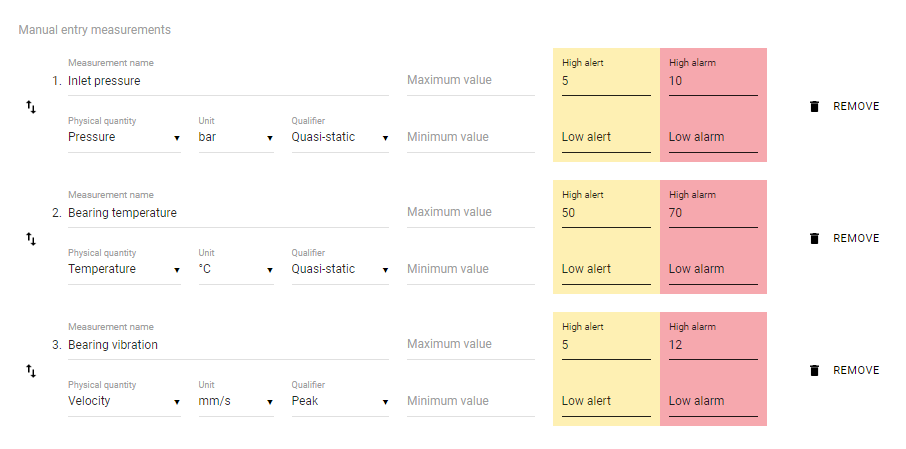 Figure 4: Parameter collection setup to execute visual inspection digitally with Power-MI.